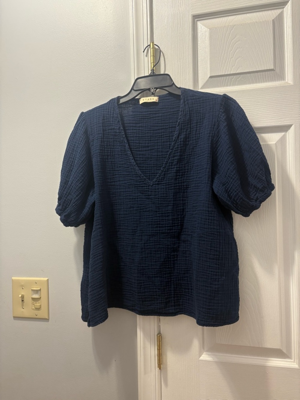 Stark X Rhonda Top Navy Blue Size Large